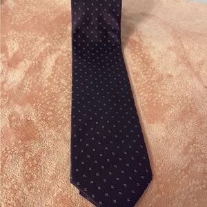 Croft & Barrow Navy Patterned Tie